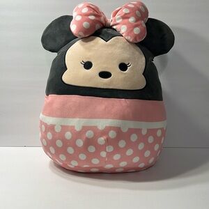 Minnie Mouse Pink & Gray w/ White polka Dots Original SqiushMallow Super Soft